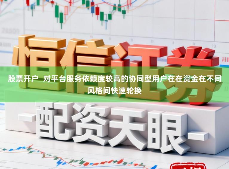 股票开户  对平台服务依赖度较高的协同型用户在在资金在不同风格间快速轮换